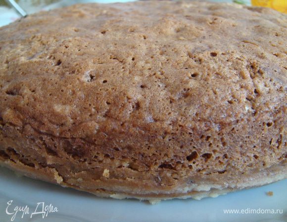 Готовый корж остудить, вынуть из формы и оставить на время отдыхать.