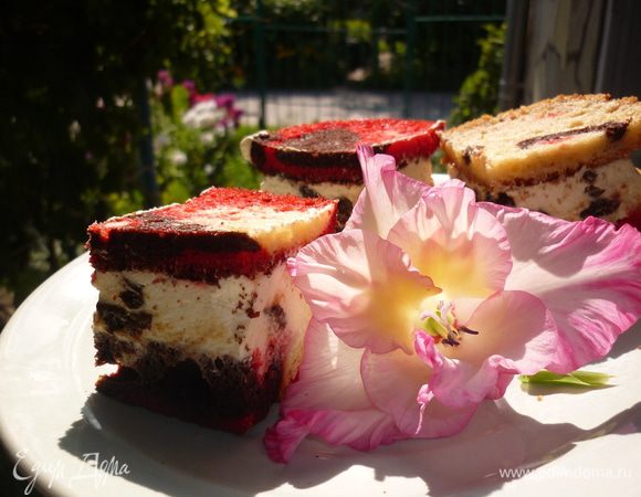 теперь пирог отправляем в холодильник. у меня простоял 4 часа. дольше мы не выдержали. аромат...а вкус...нежный крем и тесто мягкое и слегка влажное...кислинка чернослива, аромат рома и ванили...
следующий пирог испеку с курагой. вот