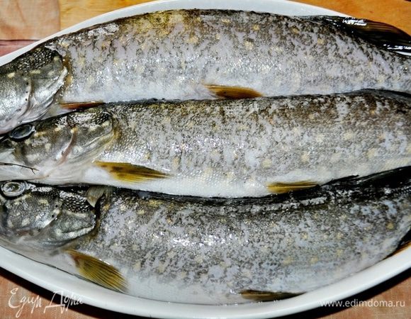 Подготовить рыбное филе:
для этого щуку очистить от чешуи,внутренностей, головы, плавников и хвоста.
Вынуть хребет, нарезать филе на куски