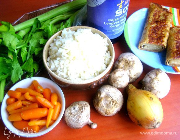 Продукты...Грибы шиитаке заменила шампиньонами...