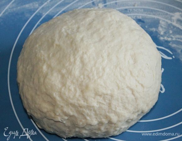 Замесить тесто и хорошо его вымесить, 10-15минут. 