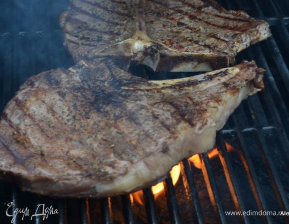 Готовить на гриле разогретом 6-8 мин. сторона.