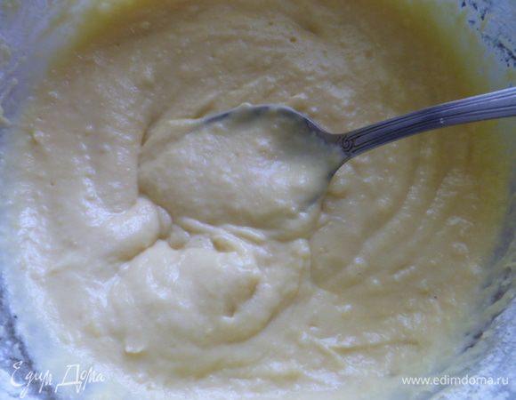 Тесто получится, как густая сметана.