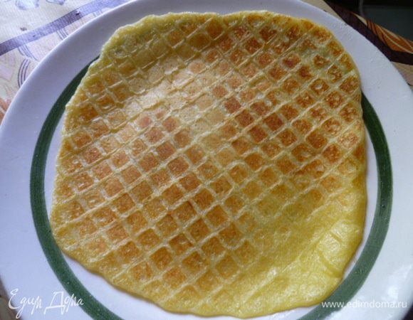Вот такая получилась вафелька.