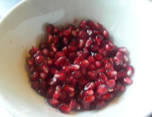 Гранат разбираем на зерна. 
