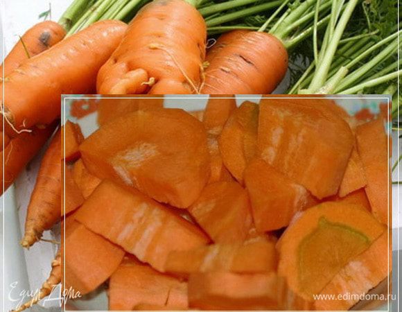 Морковочки нарубим. Или нарежем…, как кому нравится. Но главное. Чтобы не сильно мелко. Если крупнее получится – не страшно.