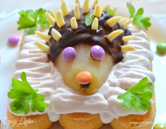 Я сделала пирожные  из одной половины. И такой вариант тоже вкусный. Приятного аппетита!