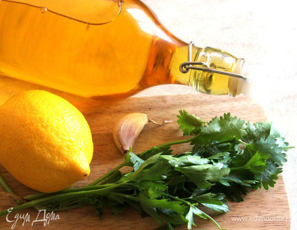 Подготовить ингредиенты для соуса-маринада. 