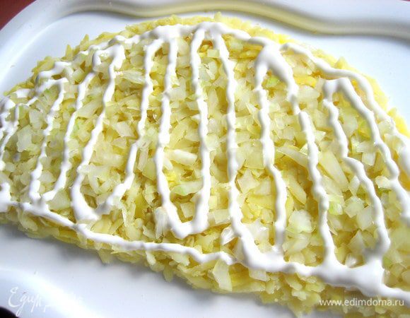 Сеточка из майонеза...