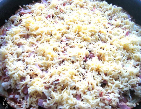 И присыпать его сверху.