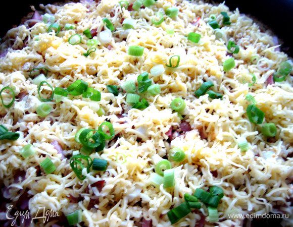 Закончим вкраплением из зелёного лука)))