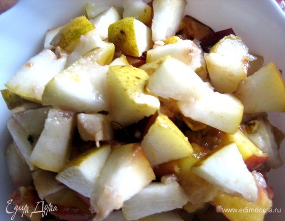 Я ещё добавила одну грушу и нектарин для вкуса.