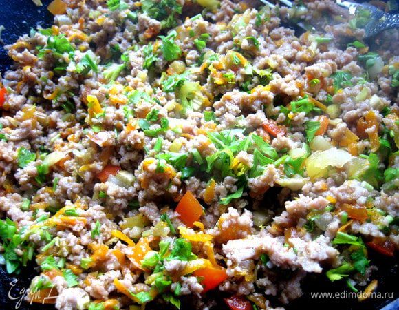 Всё перемешаем и выключаем огонь.