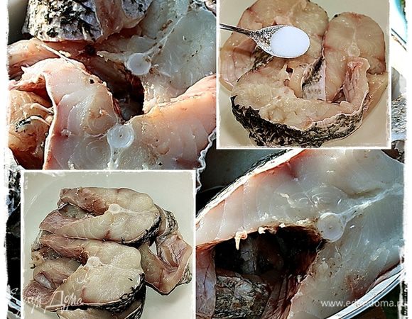 « … на 1 час посолить, положить в кастрюлю … »©
Присолили и накрыв крышечкой, отставили на часок.
