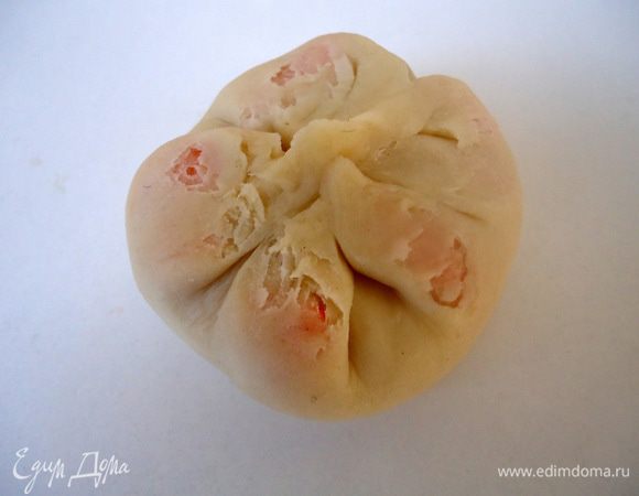 Защипнуть края. 