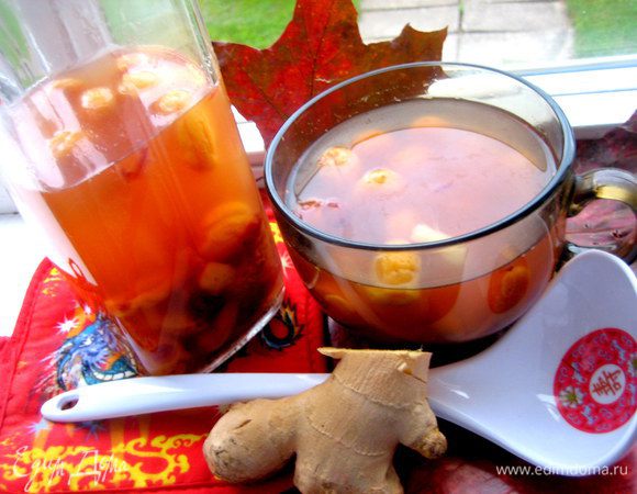 В тёплом виде можно пить как фруктовый чай, а в холодном это компот с лёгкой освежающей ноткой имбиря)))