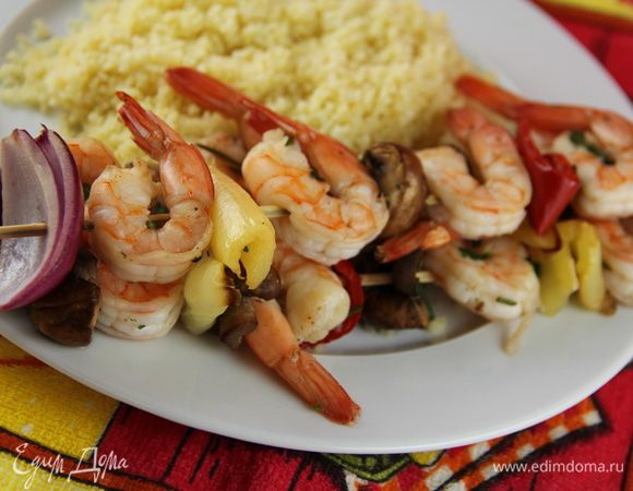 Подаем сразу же, например, с чиабаттой. А у нас был кускус в качестве гарнира. Приятного аппетита!