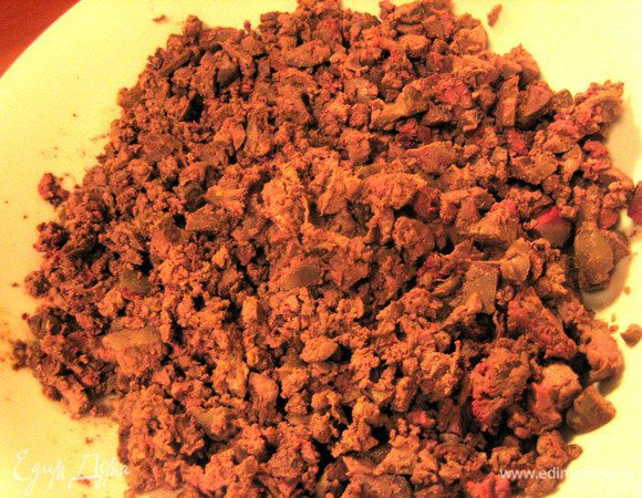 Пусть Вас не пугает розовый цвет печени..., она отлично допечётся в духовке!