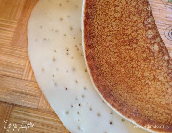 Так будет выглядеть готовый блин.