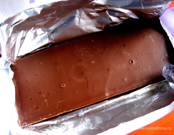 Вместо какао решила сделать вкрапления из шоколада (у меня 40% какао).