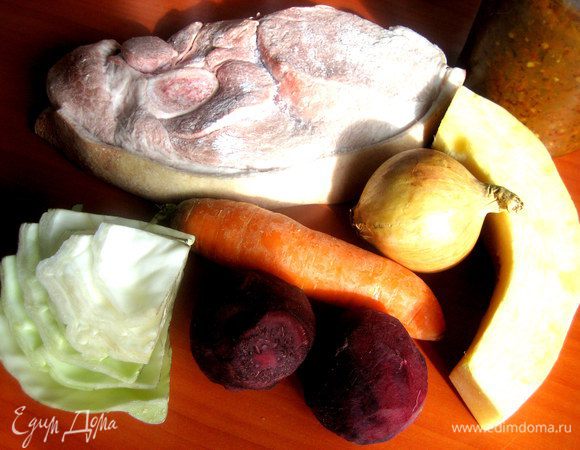 Продукты... Тыква может взаимозаменяться кабачком или участвуют оба))