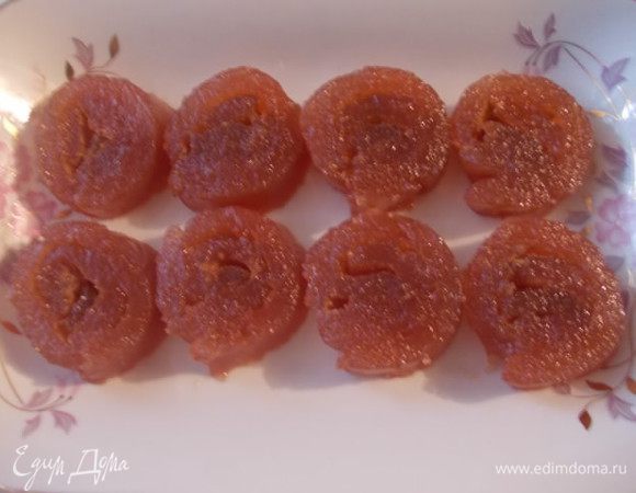 Порежем на вот такие рулетики.