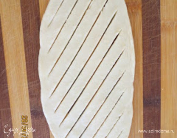 Второй вариант
Делаем надрезы наискось