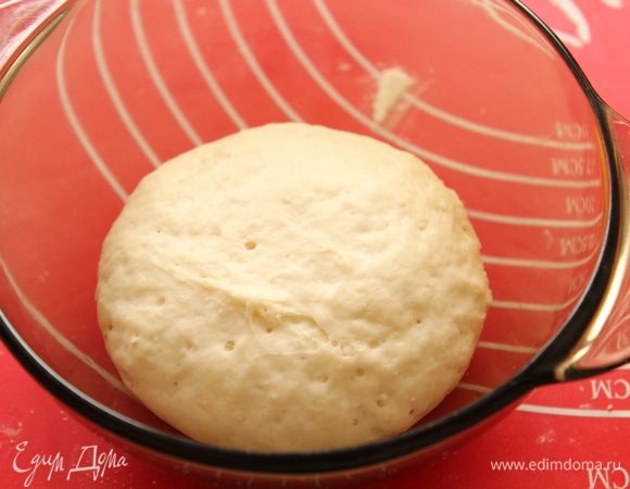 Опара: смешайте все и оставьте в тепле, пока опара не увеличится вдвое.