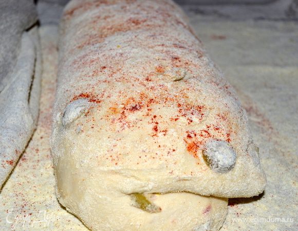 Моя чиабатта отдохнула, похорошела и стала похожа на удавчика))