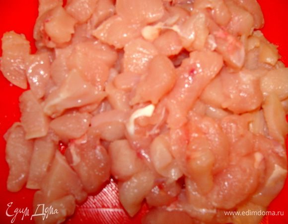 Филе нарезать мелко.