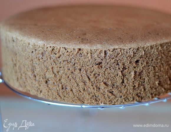 Вот такой получается бисквит.