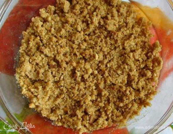 Добавить растопленное масло, хорошо перемешать.