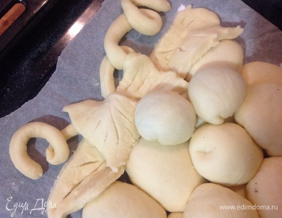 ...Прикрепить их к "грозди".