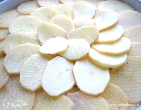 Заключительный слой начинаем выкладывать по краю,потом приближаемся к центру и делаем типа цветочных лепестков!