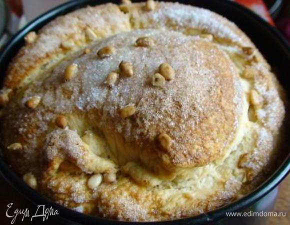 Поместить панеттоне в разогретую до 200 градусов духовку и выпекать 40-60 мин. (ориентируйтесь по своей духовке) до румяности.