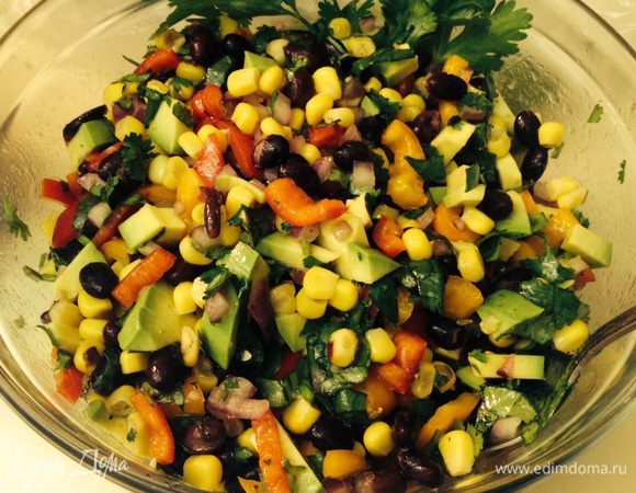 Хорошо перемешать и можно убрать в холодильник за пол часа до подачи к столу!
Приятного аппетита!!!