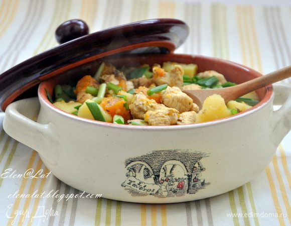 Подавая блюдо присыпать его нарезанным зеленым луком.
Приятного аппетита!!!
