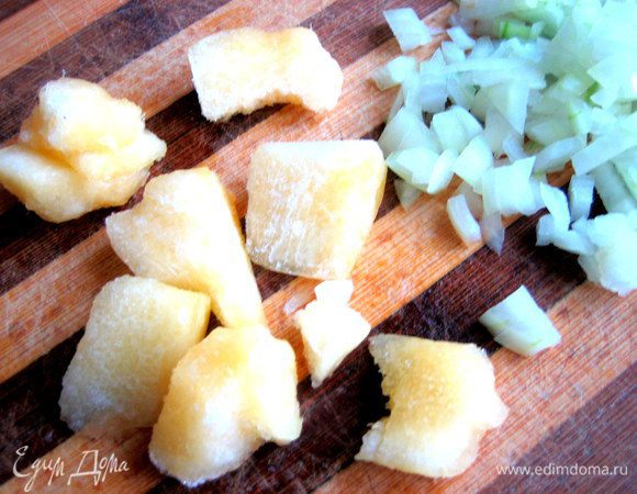 Измельчаем тоже.