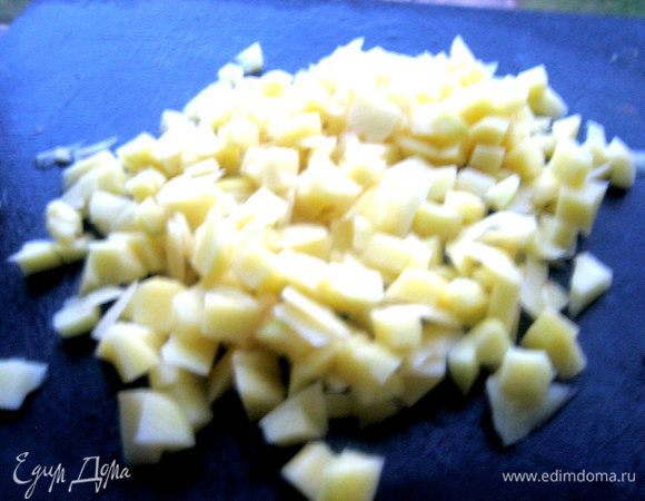 Картофель нужно измельчить...