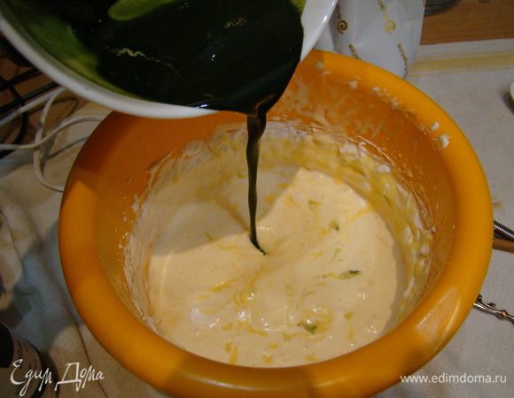 Добавляем зеленый чай.