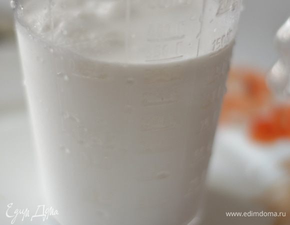 Кокосовое молоко подогреть, не кипятить!