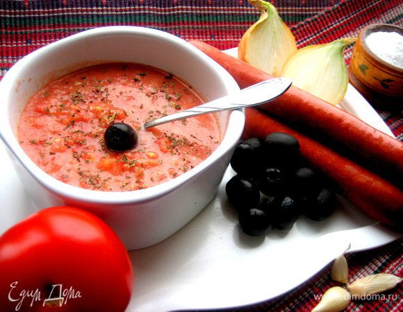 Очень вкусно с охотничьими колбасками и чёрным хлебом)))