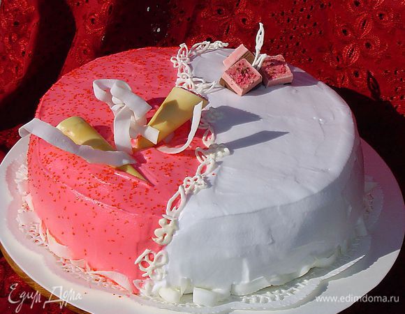 А в завершение украшения использовала конфеты и кокосовую стружку.