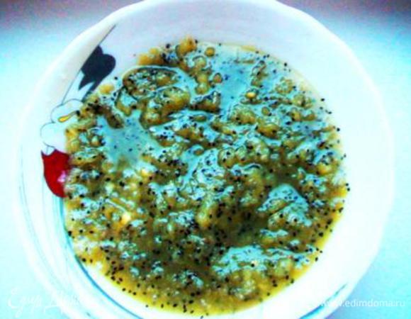 Остывшую массу измельчить блендером в пюре или перекрутить через мясорубку. Добавить желфикс, перемешать.