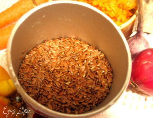 При подаче я посыпала ещё семенами льна.