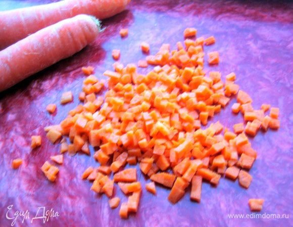 Затем такими вот микро кубичками...