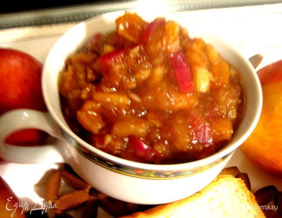 Чатни прибрёл карамельный приятный цвет и сумасшедший аромат, который только разжигал аппетит)))