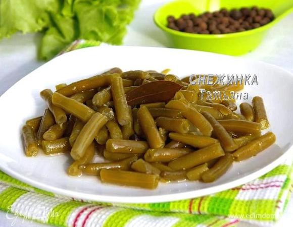 Если предполагаете не ждать до зимы, то всё равно нужно сутки дать фасоли промариноваться. Приятного аппетита!