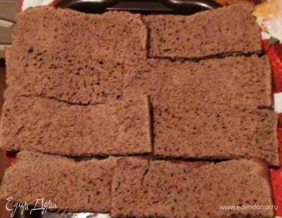 Каждую полоску разрезать еще и горизонтально вдоль (чтобы она была тоньше – лучше пропитается).