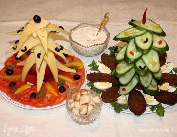 Наши елочки готовы! Приятного аппетита!